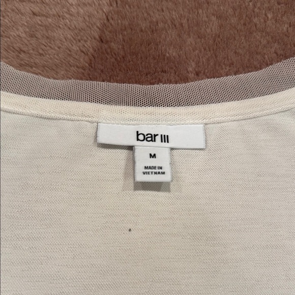 Bar III White Boxy Relaxed Blouse - Picture 2 of 5